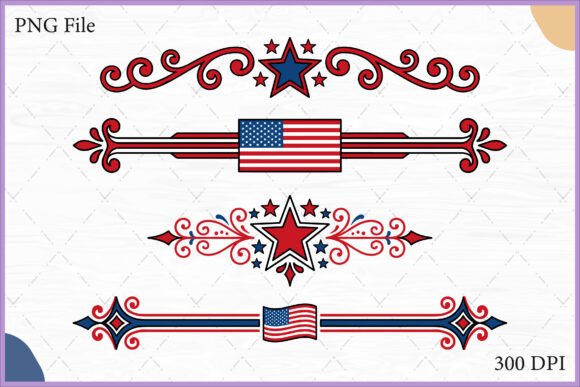 Download USA Flag Decorative Border Clipart SVG - Decorative border clipart Collection