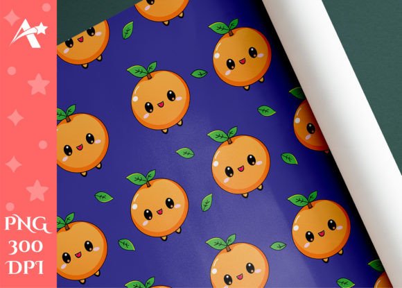 Download Cute Kawaii Orange Pattern - Orange pattern Collection