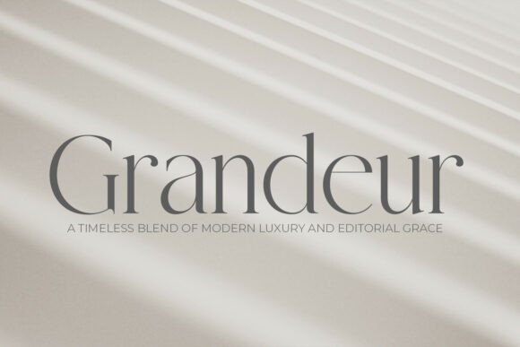 Download Grandeur – Elegant Classic Serif - Classic Collection
