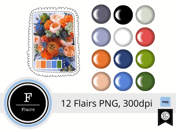 Download Digital Scrapbooking Flairs Set 1 - Digital scrapbooking Collection