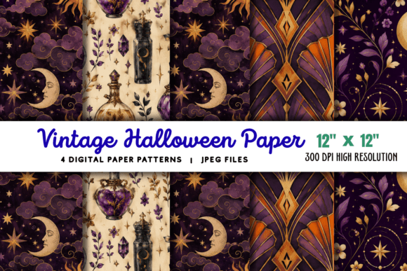 Download Vintage Halloween Paper Background 3 - Halloween paper Collection