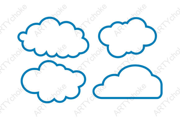 Download Clouds. SVG File Ready for Cricut - Clouds Collection