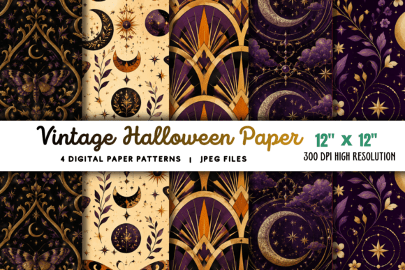 Download Vintage Halloween Paper Background 4 - Halloween paper Collection