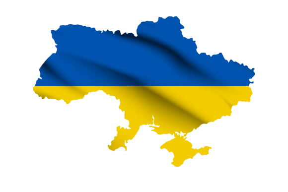 Download Waving Flag Map of Ukraine - Waving Collection