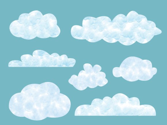 Download Watercolor Clouds Clipart - Clouds Collection