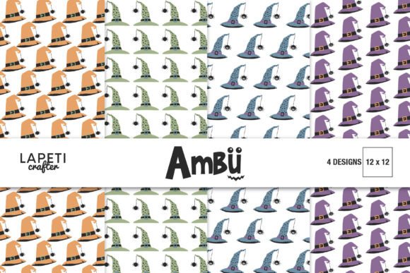 Download Halloween Paper Witch Hat Pattern - Halloween paper Collection