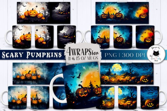 Download Halloween Mug PNG | Spooky Pumpkin Wraps - Halloween mug png Collection