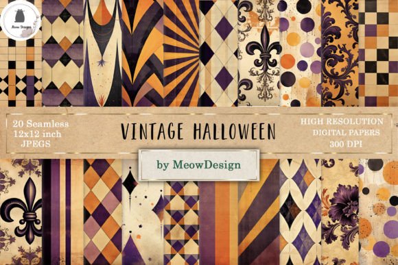 Download Vintage Halloween Paper Background - Halloween paper Collection