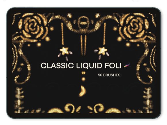 Download 50 Procreate Liquid Foil (Set Classic ) - Classic Collection