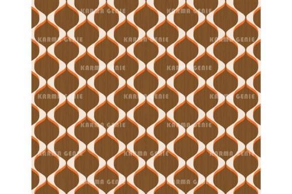 Download Retro 1970s Brown &amp; Orange Pattern - Orange pattern Collection