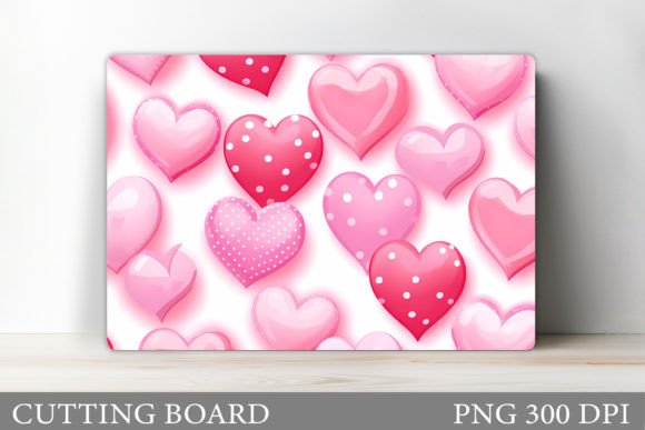 Download Valentines Hearts Cutting Board Design - Premium Bundle